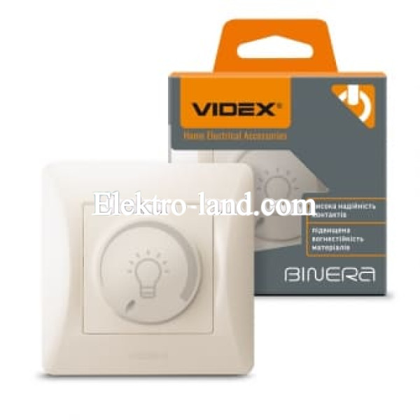 Диммер (регулятор яркости) Led 200w кремовый Videx Binera 
